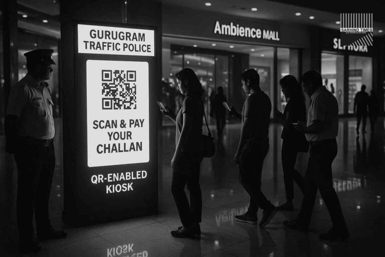 GURUGRAM | Scan-and-Pay: City Unveils QR Kiosk For Instant Traffic-Fine Payments