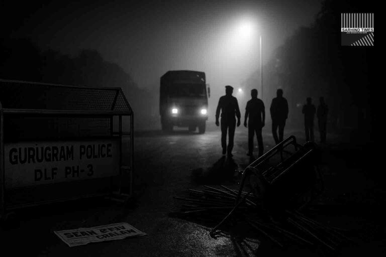 GURUGRAM | DLF-3 Mishap: 21-Year-Old Killed After Truck Hits Trolley, Iron Rods Fall