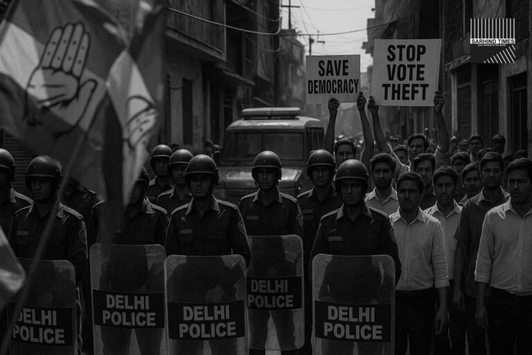 Delhi Congress Chief Detained During ‘Vote Theft’ Protest